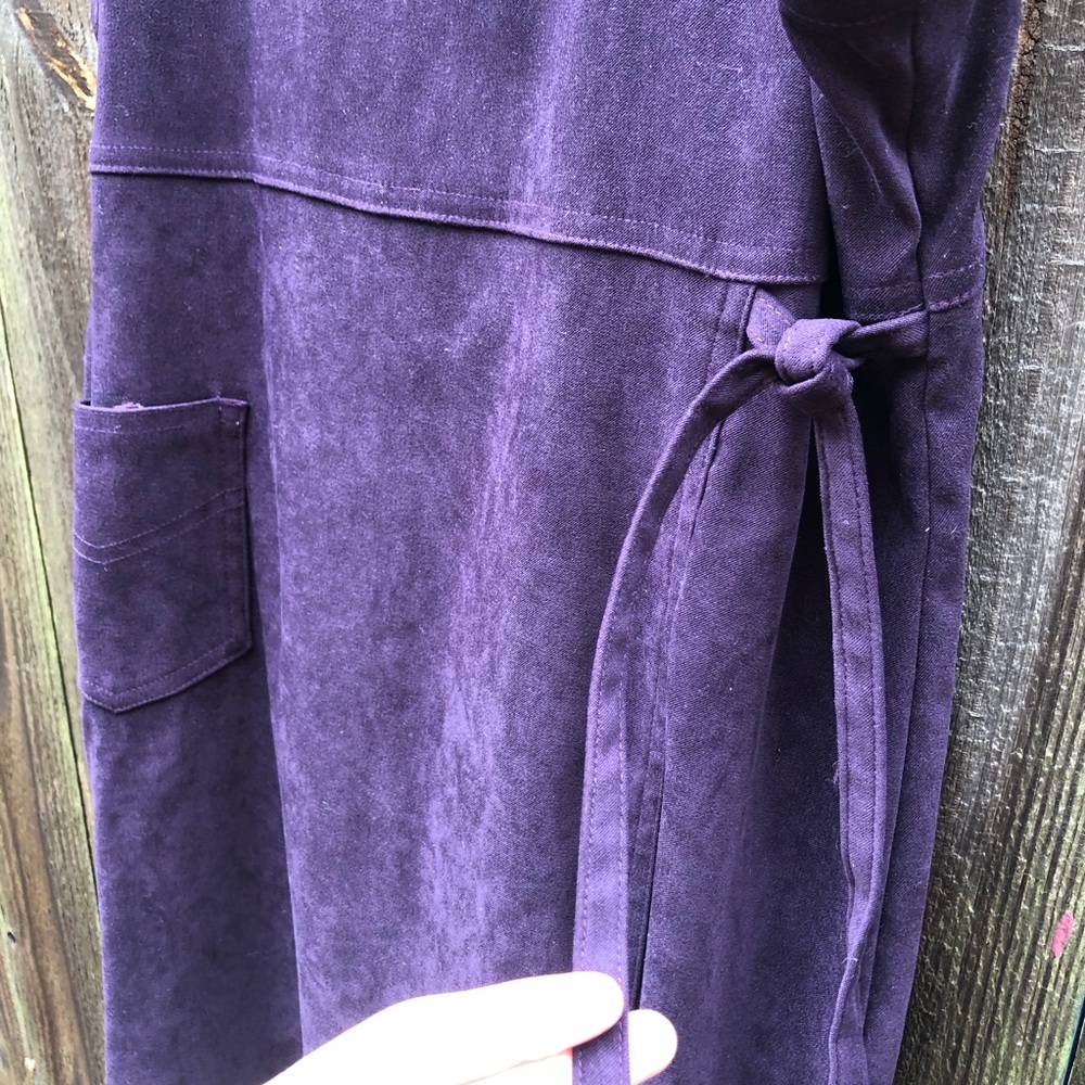 Eric Charles Vintage Smock Dress Pinafore Jumper Size M Purple - Picture 5 of 13